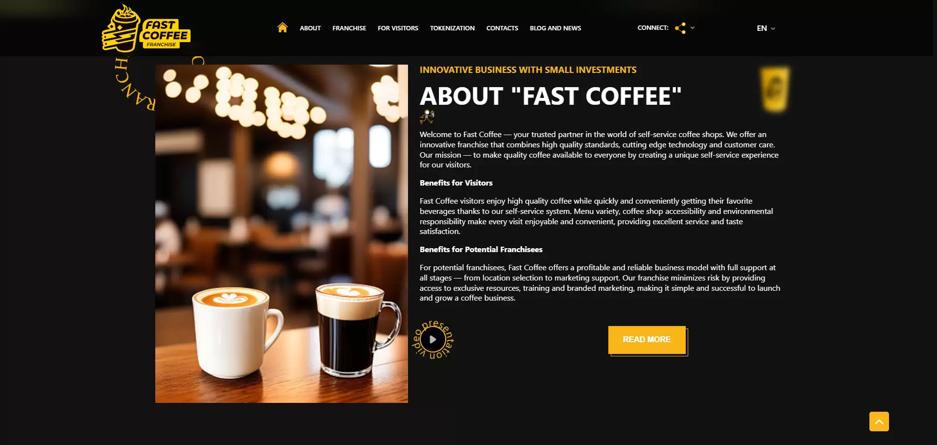 Fast Coffee est une franchise de cafés en libre-service au Canada.-image2